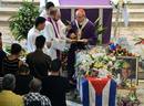 El cardenal cubano Jaime Ortega oficia la misa del funeral del disidente Oswaldo Pay&aacute;.