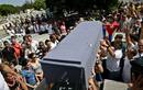 Los restos mortales de Oswaldo Pay&aacute; en su funeral en La Habana.