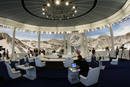 A general view shows the room where G8 leaders will hold their group meetings at the G8 summit near LAquila