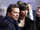 El ex futbolista alem&aacute;n Lothar Matthaeus y su esposa, la ucraniana Kristina Liliana, a su llegada a la Gala de entrega de los premios.