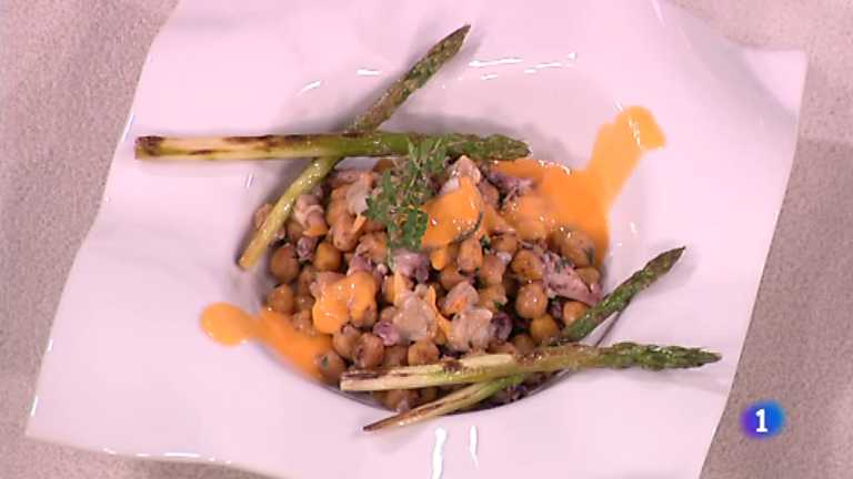 Cocina con Sergio - Garbanzos crujientes con vinagreta veraniega