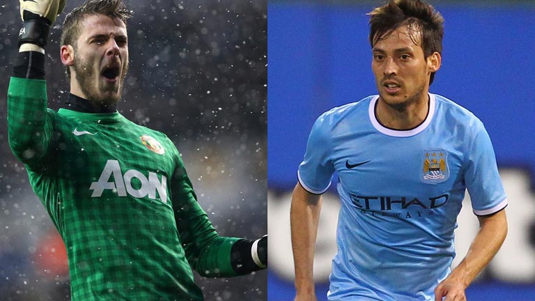De Gea y Silva, imagen del &eacute;xito espa&ntilde;ol en la Premier