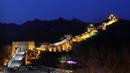 A general view shows the Badaling section of the Great Wall before Earth Hour on the outskirts of Beijing