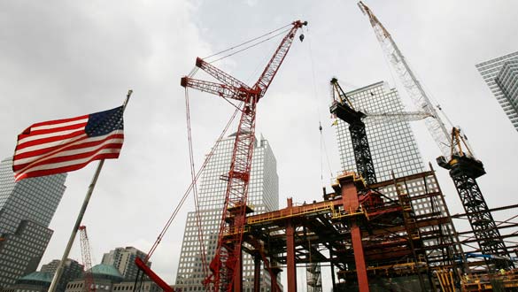 Vista general de la construcci&oacute;n en las ruinas del World Trade Center.