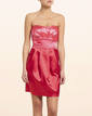 Vestido rosa de raso palabra de honor de El corte ingl&eacute;s. 39,95&euro;