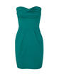 Vestido verde palabra de honor con escote coraz&oacute;n de Blanco. 19,95&euro;
