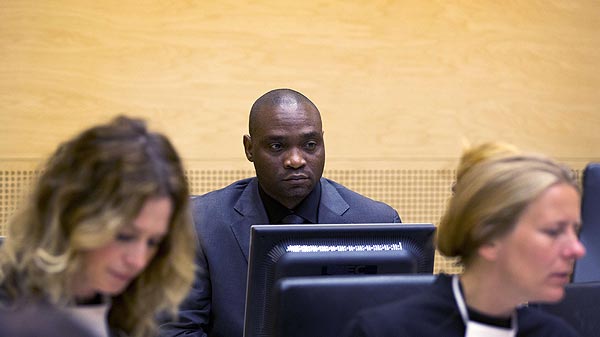 Germain Katanga, miliciano congolés, durante el juicio en la Corte Penal Internacional, en La Haya