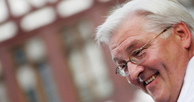 Steinmeier, durante un mitin electoral el pasado 18 de septiembre.