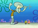 Imagen del  v&iacute;deo de Bob Esponja en ingl&eacute;s titulado Giant squidward