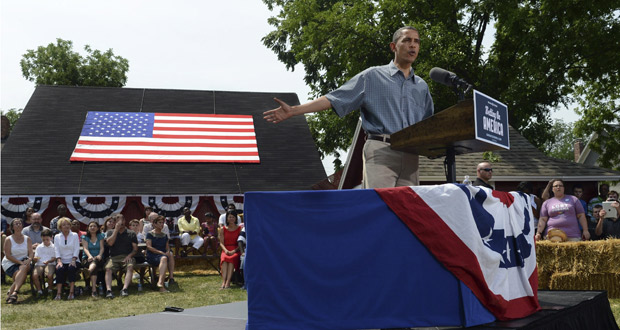 Obama pronuncia su primer discurso en Ohio.