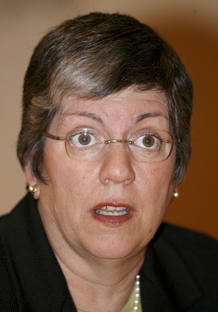 La gobernadora de Arizona, Janet Napolitano La gobernadora de Arizona, Janet Napolitano