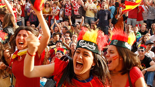 Ver v&iacute;deo  'Goleada de la afici&oacute;n de la Roja'