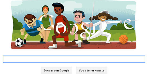 Google dedica su 'doodle' a los Juegos Ol&iacute;mpicos de Londres 2012