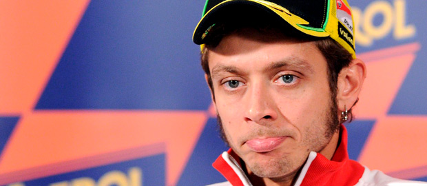 El piloto italiano de Ducati, Valentino Rossi.