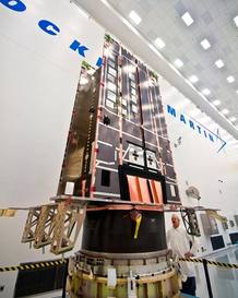 Este prototipo del nuevo satélite Block III de Lockheed Martin, que reemplazará a los del sistema GPS actual, ya está en pruebas para comprobar que sus señales e interfaces funcionan correctamente Este prototipo del nuevo satélite Block III de Lockheed Martin, que reemplazará a los del sistema GPS actual, ya está en pruebas para comprobar que sus señales e interfaces funcionan correctamente