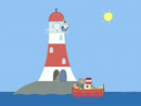 Imagen del  v&iacute;deo de Peppa Pig en ingl&eacute;s titulado GRAMPY RABBIT'S LIGHTHOUSE