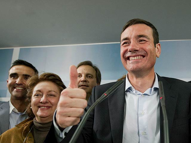 La gran noche de Tom&aacute;s G&oacute;mez, candidato del PSOE a la Comunidad de Madrid