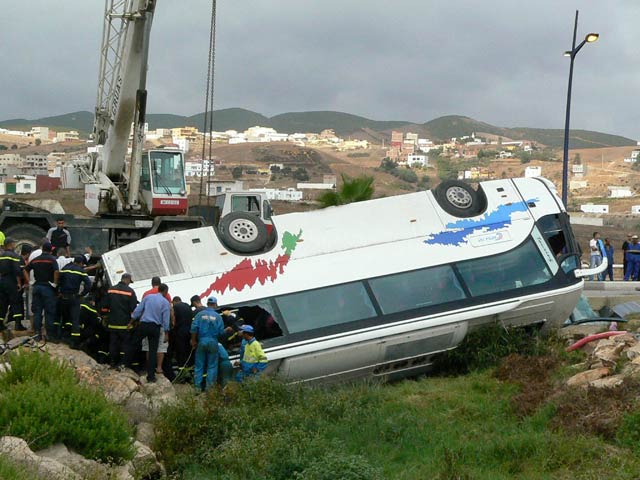 Mueren nueve turistas portugueses al despe&ntilde;arse su autob&uacute;s en Marruecos