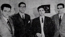 El grupo fundador de ETA en los a&ntilde;os 50. En la imagen, entre otros: Txikierdi y Julen Madariaga