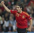 El centrocampista de la selecci&oacute;n espa&ntilde;ola Rub&eacute;n de la Red celebra el gol que ha marcado ante Grecia y que ha supuesto el empate.