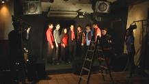 Grupo de teatro durante los ensayos
