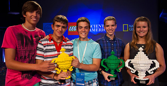 Los j&oacute;venes ganadores del 'Google Science Fair 2012'