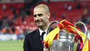 Guardiola con la Champions ganada en Wembley