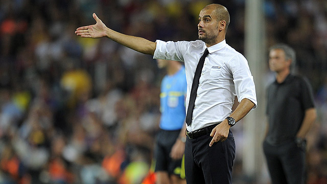 Guardiola felicita a sus jugadores