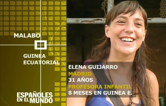 Espa&ntilde;oles en el mundo - Guinea Ecuatorial - Elena