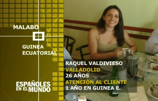 Espa&ntilde;oles en el mundo - Guinea Ecuatorial - Raquel