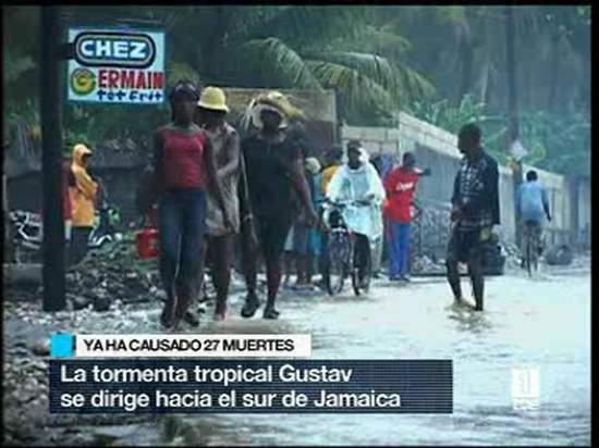 Ver v&iacute;deo  'Gustav se acerca al sur de Jamaica'