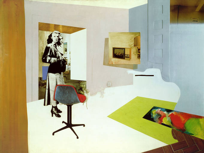 Richard Hamilton construye a Richard Hamilton en el Reina Sofía 1403520357927