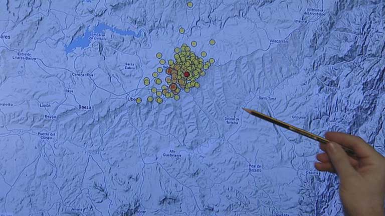 Hasta 14 terremotos en Torreperogil en Jaén 