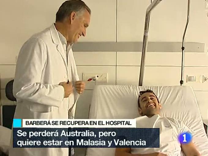 Ir al Video&nbsp;H&eacute;ctor Barber&aacute; se recupera en Barcelona