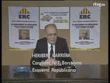 Heribert Barrera, cap de llista per Barcelona d'ERC