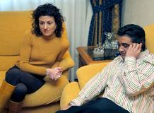 La hermana de Jos&eacute; Cend&oacute;n junto a su marido