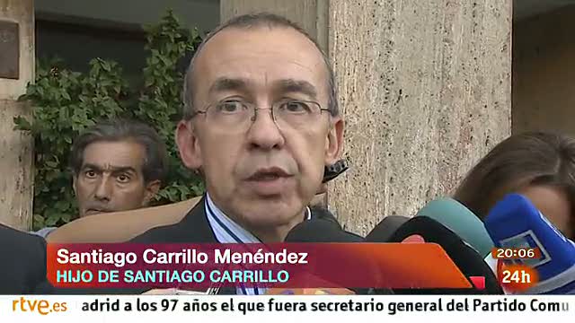 El hijo de Carrillo: "Ha sido l&uacute;cido hasta el &uacute;ltimo momento"