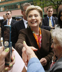 Hillary Clinton, durante la campa&ntilde;a por la candidatura dem&oacute;crata