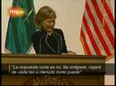 Ir al Video&nbsp;Hillary Clinton no emigrar&aacute; si Sarah Palin llega a la presidencia de Estados Unidos