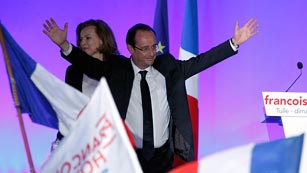 Ver v&iacute;deo  'Hollande: "Los franceses han elegido el cambio"'