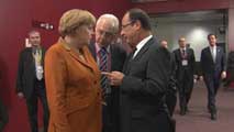 Ir al Video&nbsp;Hollande y Merkel discuten los detalles del rescate a Espa&ntilde;a