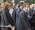 Frances President Sarkozy arrives at the Notre-Dame Cathedral in Paris for an ecumenical church service for relatives and families of the passengers of Air France crash