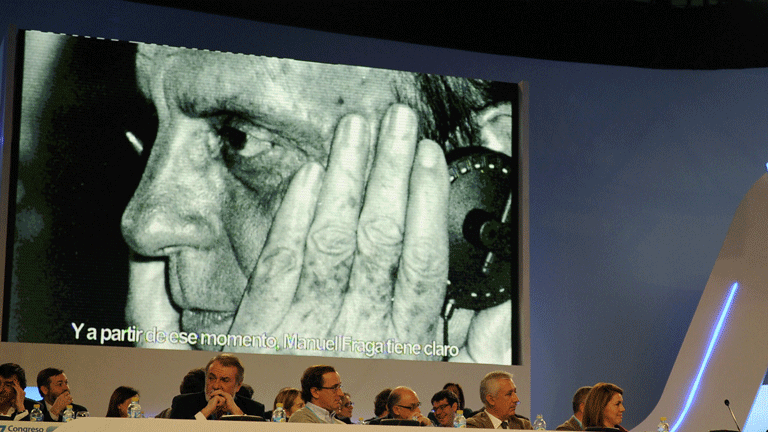 Homenaje a Manuel Fraga en el 17 Congreso del PP