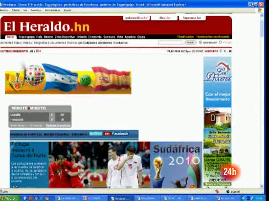 Honduras no soporta la furia espa&ntilde;ola