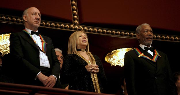 Pete Townshend, Barbra Streisand y Morgan Freeman, asisten a los Honores del Centro Kennedy