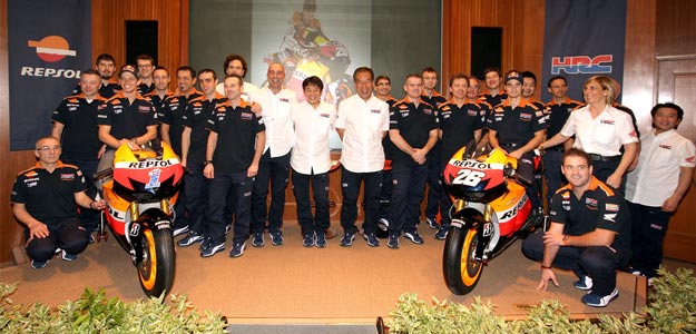 Presentaci&oacute;n del equipo HRC Repsol en Malasia