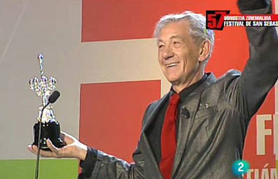 Ian McKellen, Premio Donostia en el Festival de Cine de San Sebasti&aacute;n