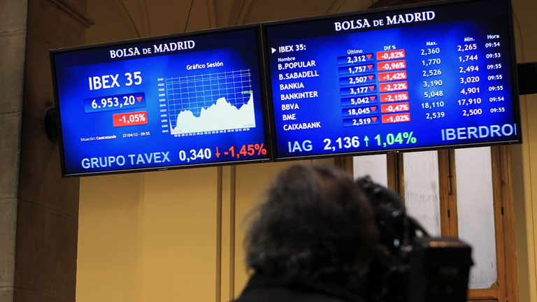 El Ibex-35 cierra abril con un descenso del 12%, el peor mes desde noviembre de 2010