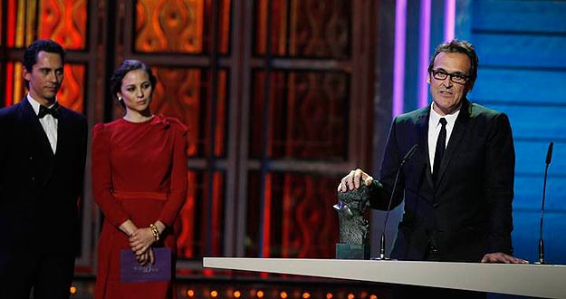 Iglesias accepts to his award for Best Original Music during the Spanish Film Academy's Goya awards ceremony in Madrid Iglesias accepts to his award for Best Original Music during the Spanish Film Academy's Goya awards ceremony in Madrid
