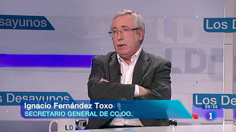 Los desayunos de TVE - Ignacio Fern&aacute;ndez Toxo, l&iacute;der de Comisiones Obreras
